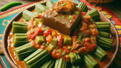 Placali avec Sauce Gombo